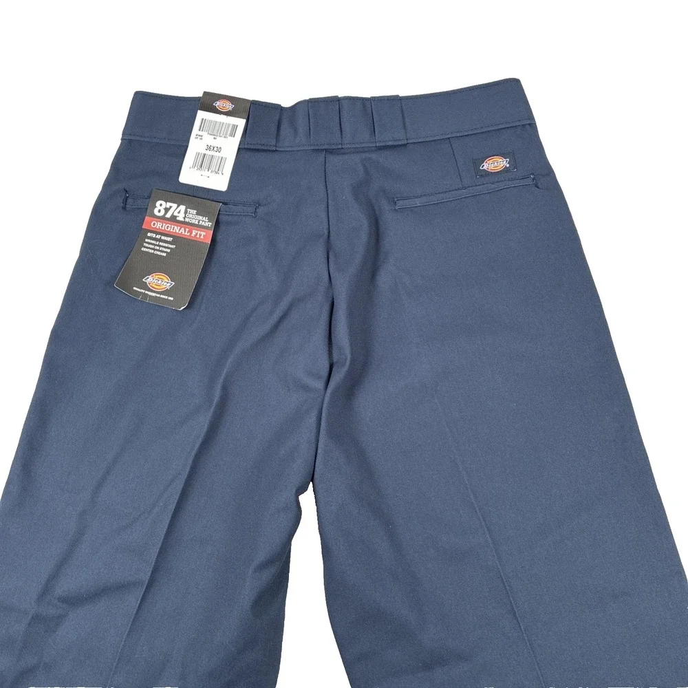 New Mens Dickies 874 Original Fit Work Pants Size 36x30 Blue NWT